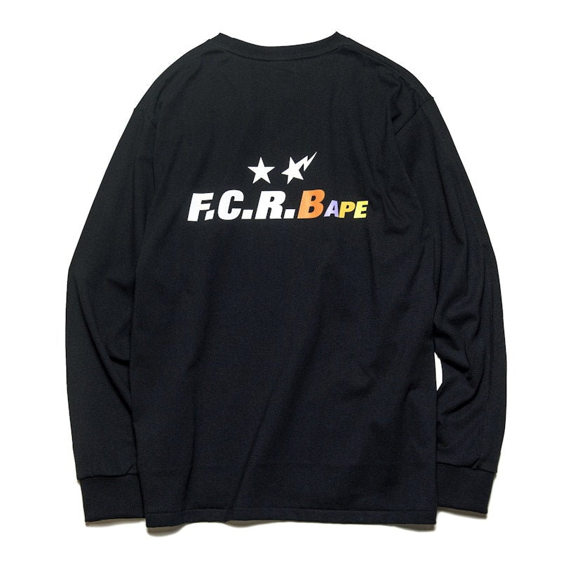 BAPE x F.C.R.B. Ape Head L/S Tee Black