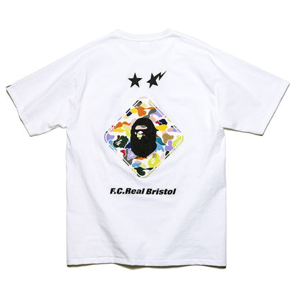 BAPE x F.C.R.B. Back Emblem Tee White