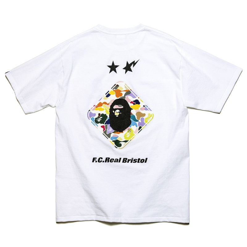 BAPE x F.C.R.B. Back Emblem Tee White
