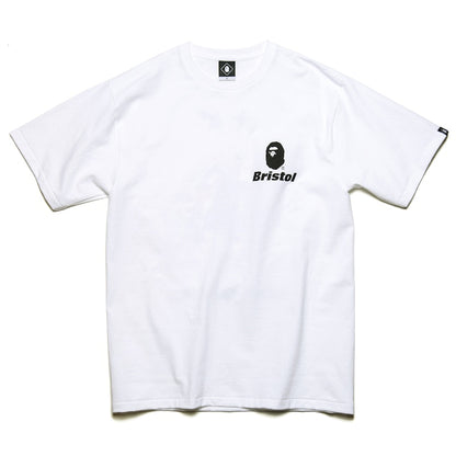 BAPE x F.C.R.B. Back Emblem Tee White