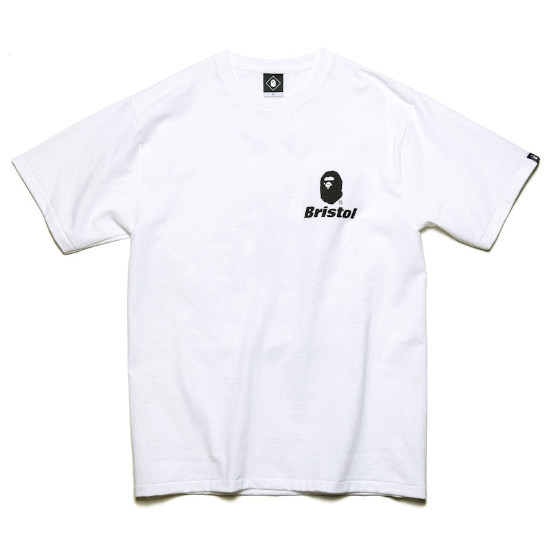 BAPE x F.C.R.B. Back Emblem Tee White
