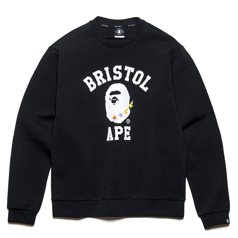 BAPE x F.C.R.B. College Crewneck Black