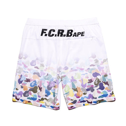 BAPE x F.C.R.B. Game Shorts White