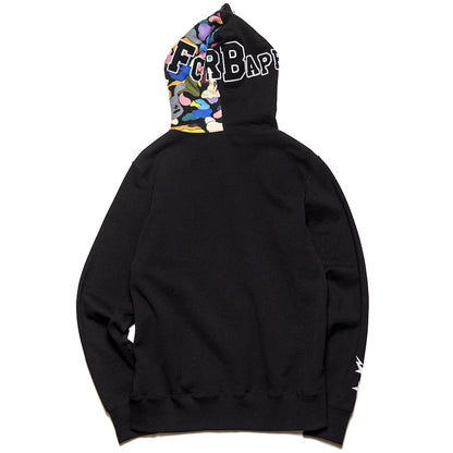 BAPE x F.C.R.B. Shark Full Zip Hoodie Black