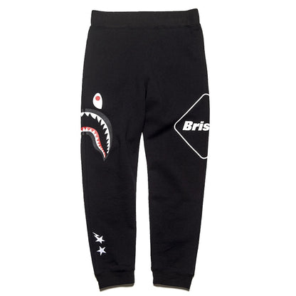 BAPE x F.C.R.B. Shark Sweatpants Black