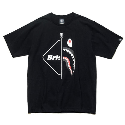 BAPE x F.C.R.B. Shark Tee Black
