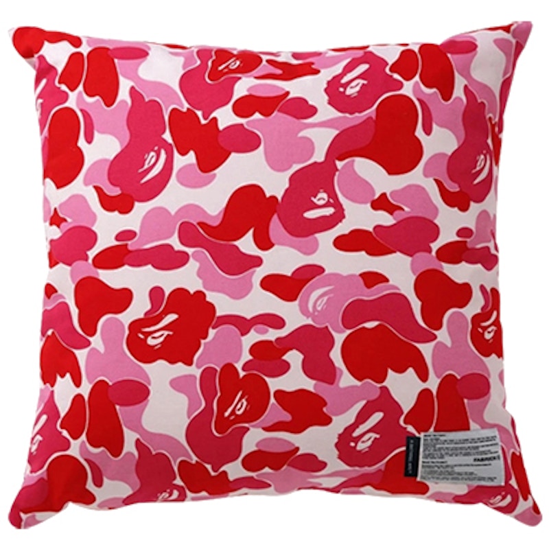 BAPE x Fabrick ABC Camo Square Cushion Pink