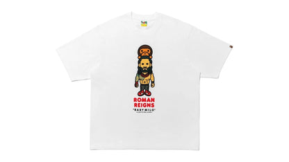BAPE x Fanatics x WWE Roman Reigns Baby Milo Relaxed Fit Tee White