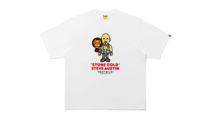 BAPE x Fanatics x WWE Stone Cold Steve Austin Baby Milo Relaxed Fit Tee White