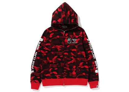BAPE x Faze Clan Full Zip Hoodie Red