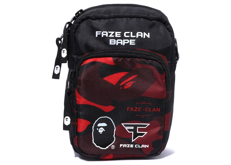 BAPE x Faze Clan Gadget Pouch Red