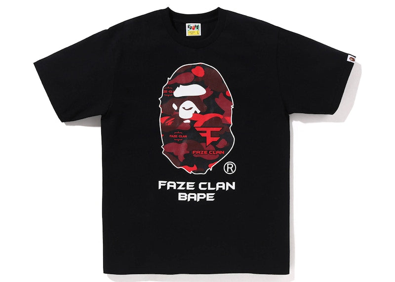 BAPE x Faze Clan Tee Black