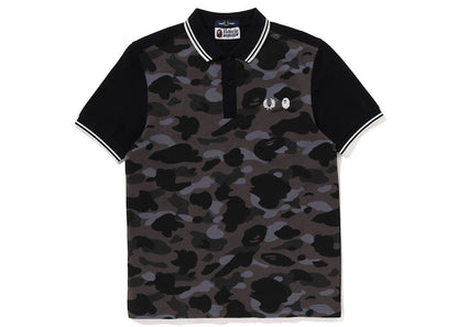 BAPE x Fred Perry Color Camo Polo Black