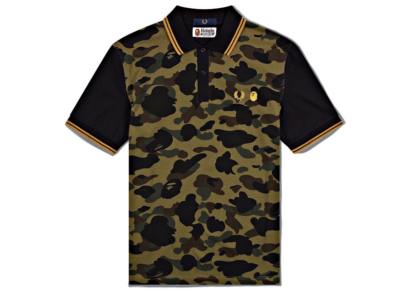 BAPE x Fred Perry Polo Shirt Green