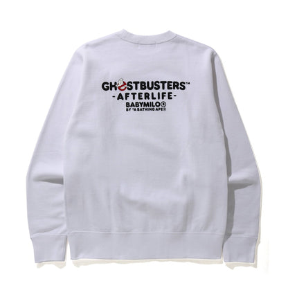 BAPE x Ghostbusters Ape Head Crewneck White