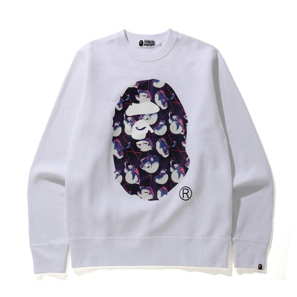 BAPE x Ghostbusters Ape Head Crewneck White