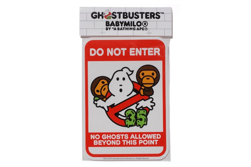 BAPE x Ghostbusters Baby Milo Sticker White