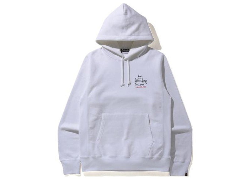 BAPE x Gilbert & George Blooded Hoodie White