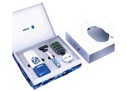 BAPE x Gillette Limited Edition Razor (Large Box Set, 4 Spare Razors)