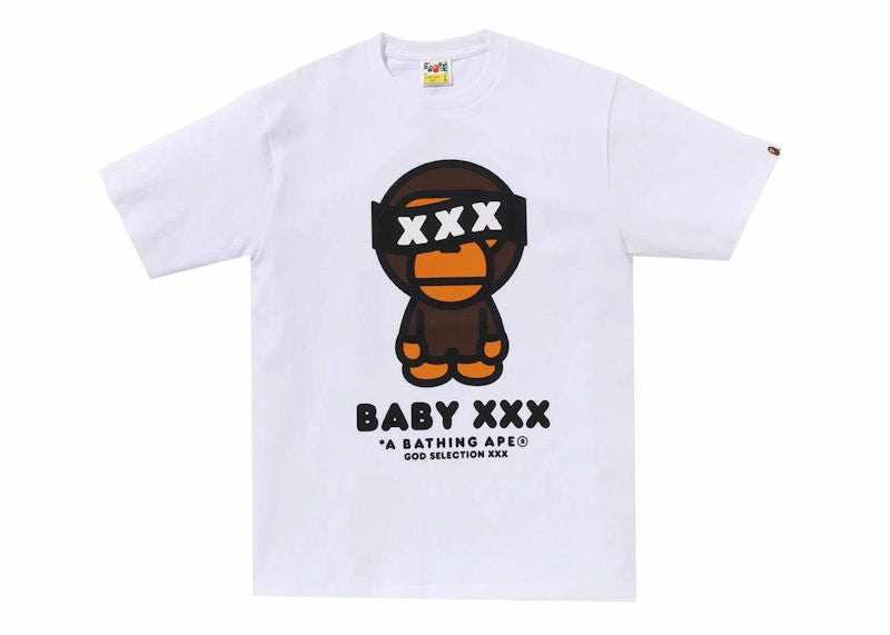 BAPE x God Selection XXX Baby Milo Tee White