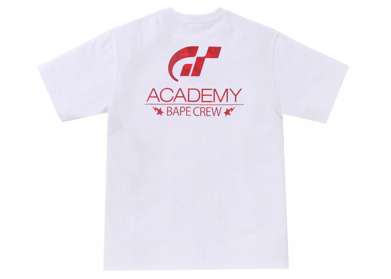 BAPE x Gran Turismo Ape Head #1 Tee White