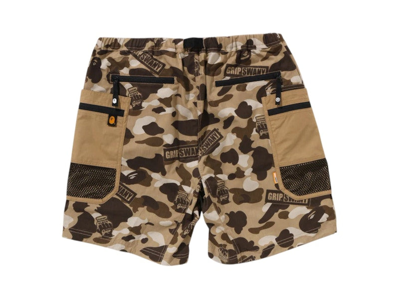 BAPE x Grip Swany GR Camo Fireproof Gear Buggy Shorts Beige