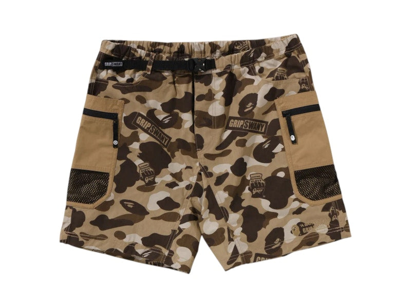 BAPE x Grip Swany GR Camo Fireproof Gear Buggy Shorts Beige