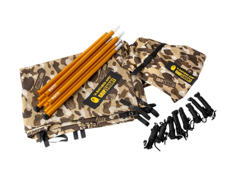BAPE x Grip Swany GR Camo Fireproof Tarp Beige