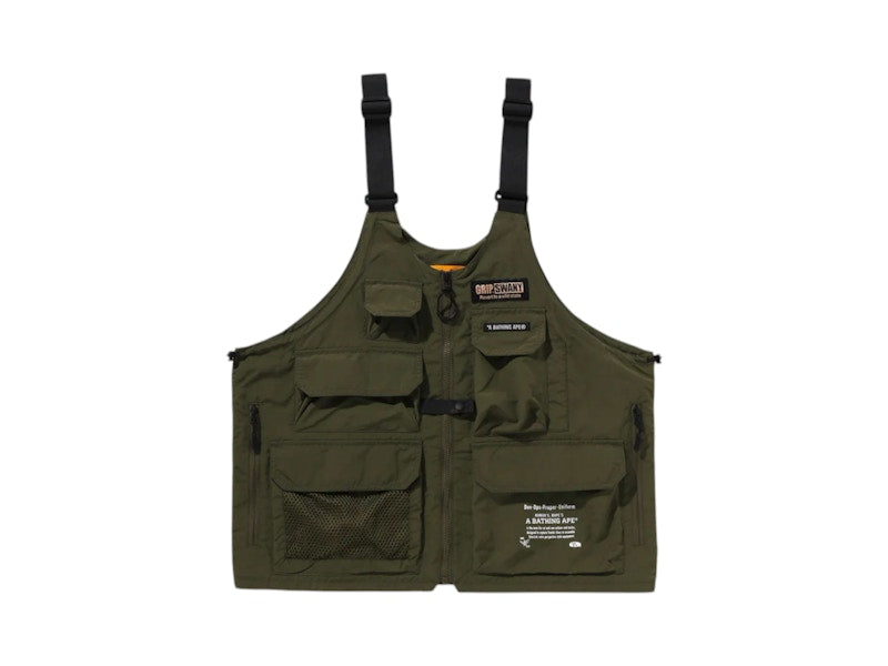 BAPE x Grip Swany Gear Bag Vest Green