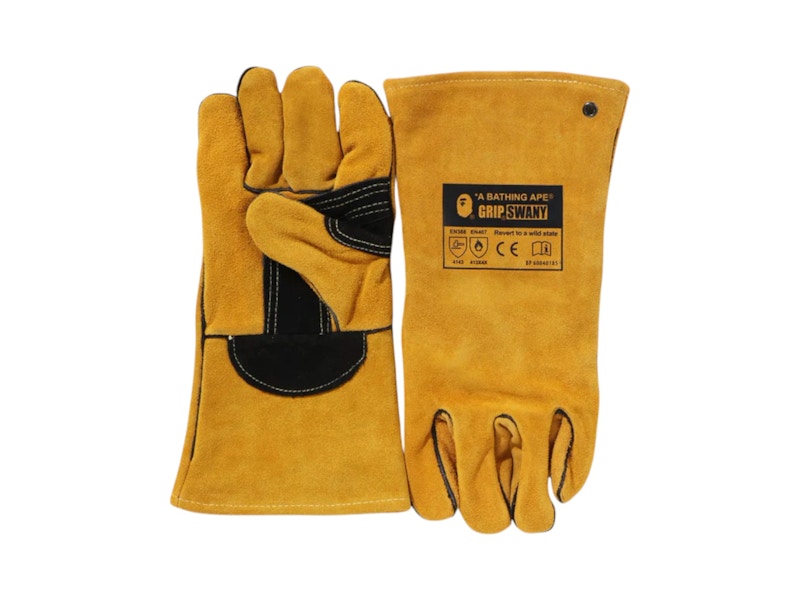 BAPE x Grip Swany Takibi Glove Yellow