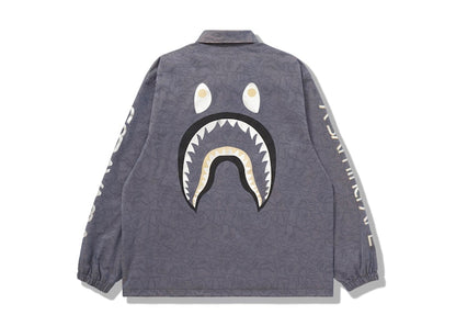 BAPE x Hajime Sorayama Shark Coach Jacket Grey