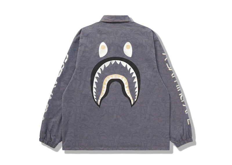 BAPE x Hajime Sorayama Shark Coach Jacket Grey