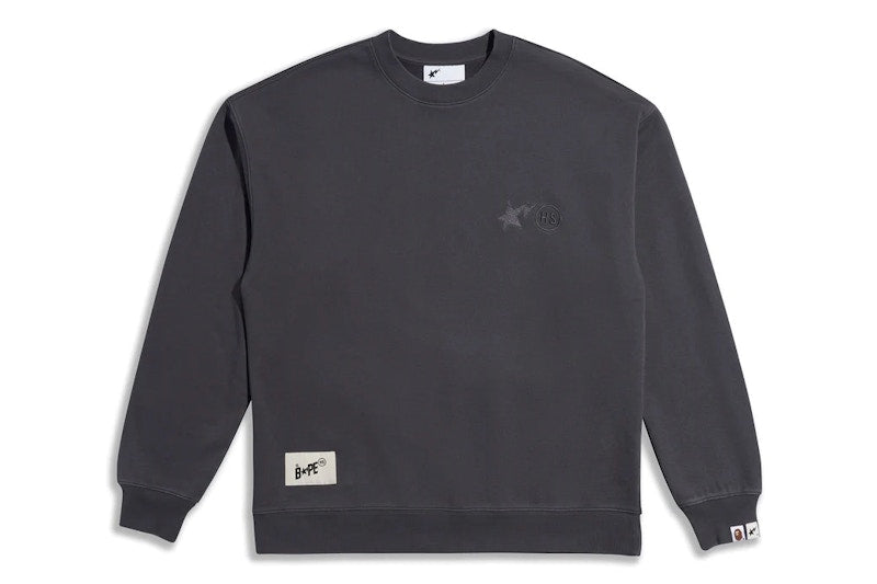 BAPE x Highsnobiety Crewneck Charcoal