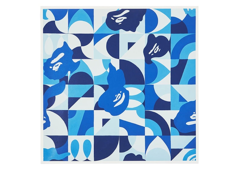 BAPE x Ilizarbe Blue Camo By Alvaro Ilizarbe Print