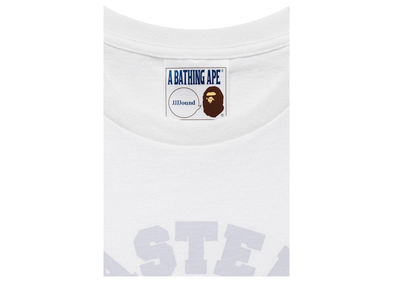 BAPE x JJJJound College Tee White