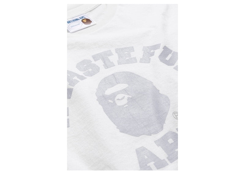 BAPE x JJJJound College Tee White