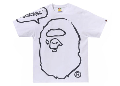 BAPE x Joshua Vides Ape Head Tee White