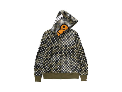 BAPE x Joshua Vides Milo Face Full Zip Hoodie Green