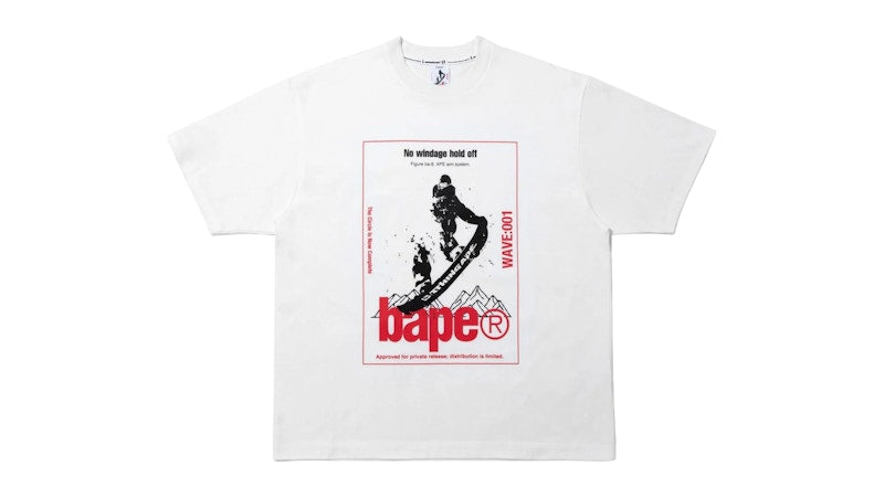 BAPE x Kazuki Kuraishi Skate Relaxed Fit Tee White