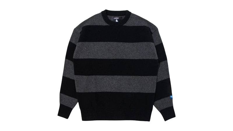 BAPE x Kazuki Kuraishi Stripe Relaxed Fit Knit Sweater Black