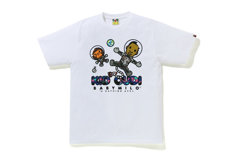 BAPE x Kid Cudi Baby Milo Moon Man Tee White