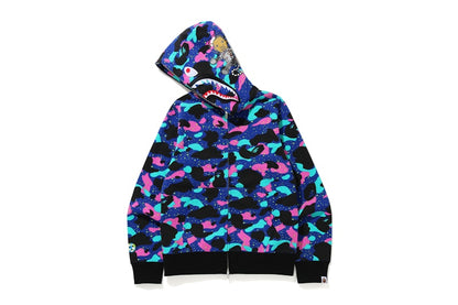 BAPE x Kid Cudi Shark Full Zip Hoodie Multi