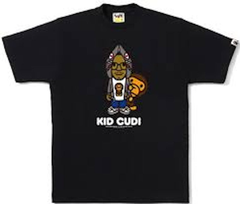 BAPE x Kid Cudi Shark Hoodie Tee Black/Grey