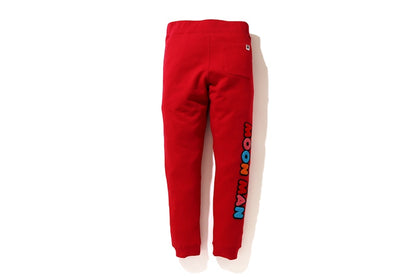 BAPE x Kid Cudi Slim Sweatpants Red