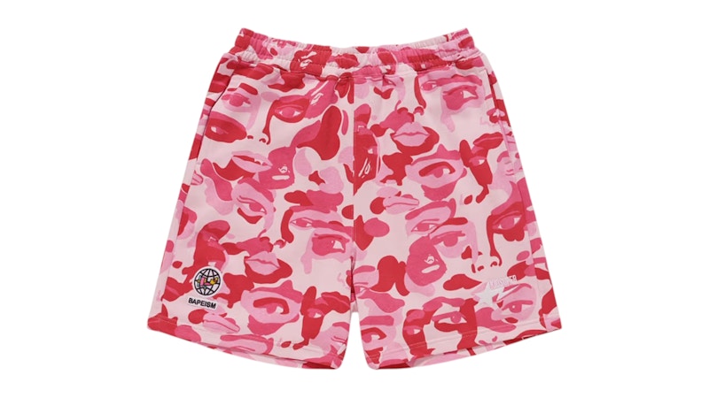 BAPE x KidSuper Camo Sweat Shorts Pink