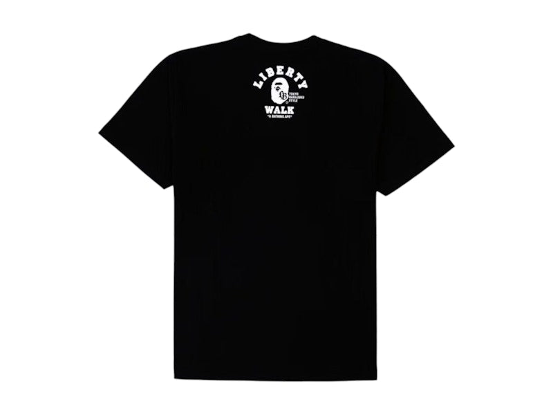 BAPE x LBWK Katakana College Tee Black