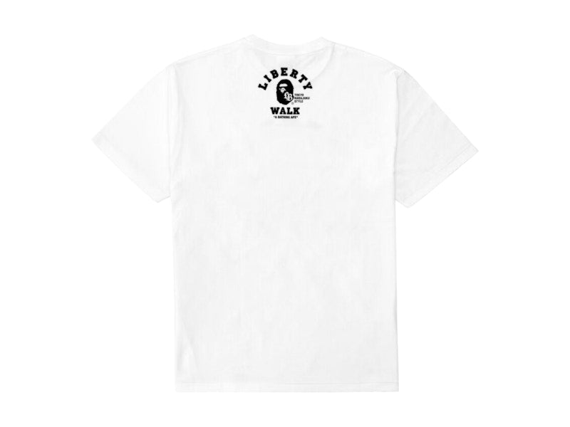 BAPE x LBWK Katakana College Tee White