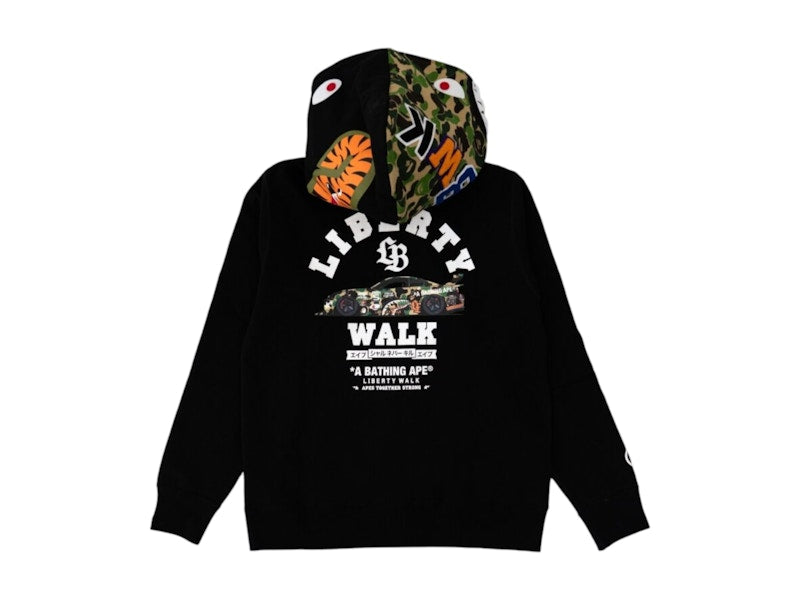 BAPE x LBWK S15 Shark Full Zip Hoodie Black
