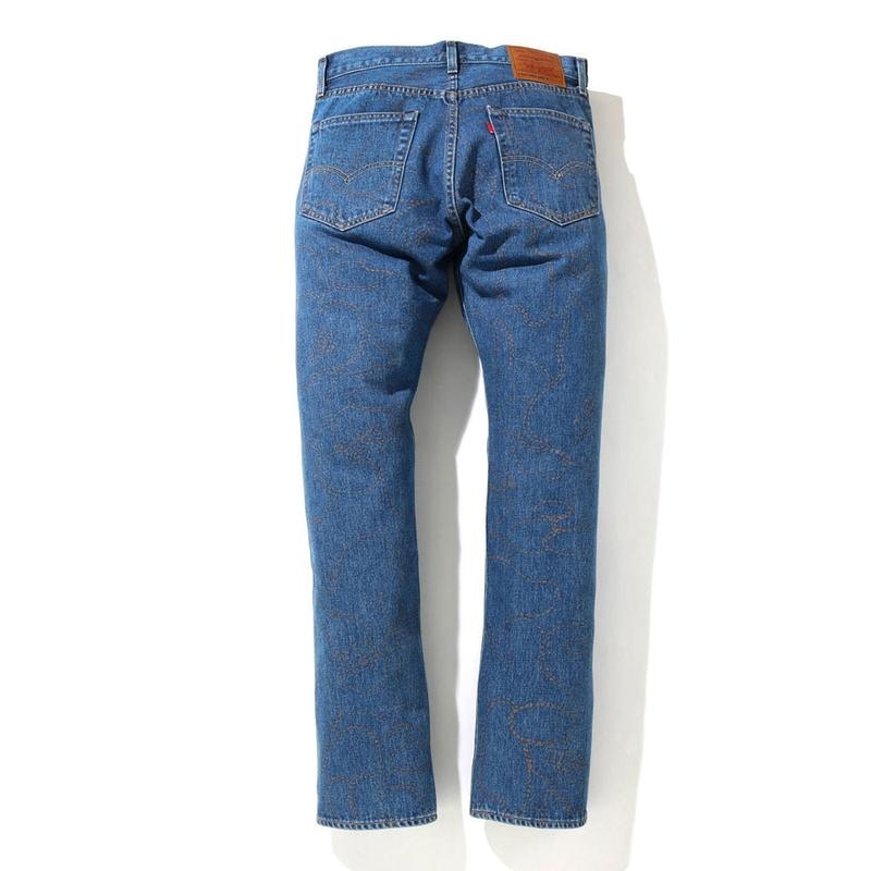 BAPE x Levi's Camo 501 93 Model (Japan Exclusive) Light Indigo