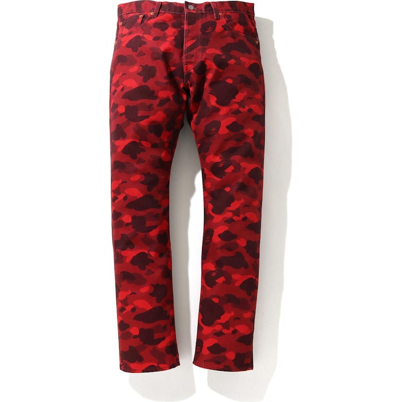 BAPE x Levi's Color Camo 501 93 Model (Europe Exclusive) Red